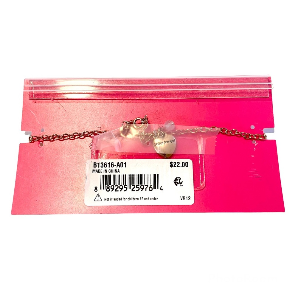 🌀 Betsey Johnson Candy Heart Ankle Bracelet - Picture 4 of 5